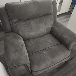 From City Furniture Brand Cindy Crawford,  Sofa Rocker Recliner Grey 