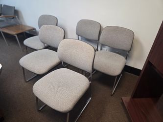 Beautiful Tweed Gray Chairs