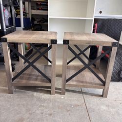 Two modern night stands