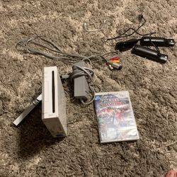 Wii Console 2 Controllers 1 Nunchuck 
