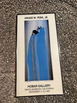 Amado M. Peña Jr. – 1981 Hobar Gallery Exhibition Poster (Framed)