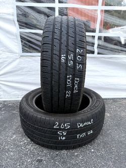 Pair Of 2 Used Doral 205/55R16