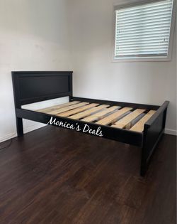 Full Solid Wood Bed Frame $340