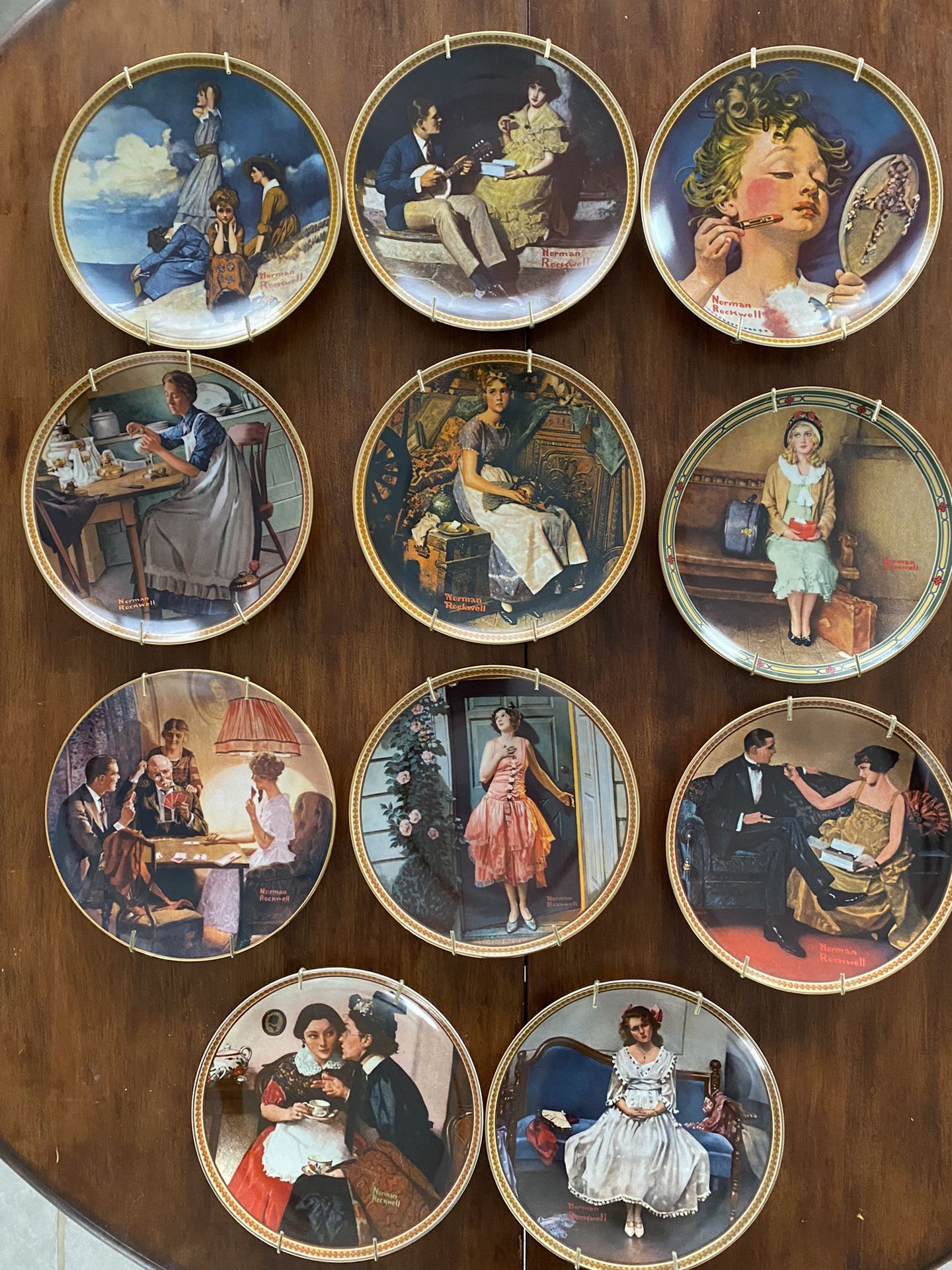 Bradford Exchange Norman Rockwell Plates