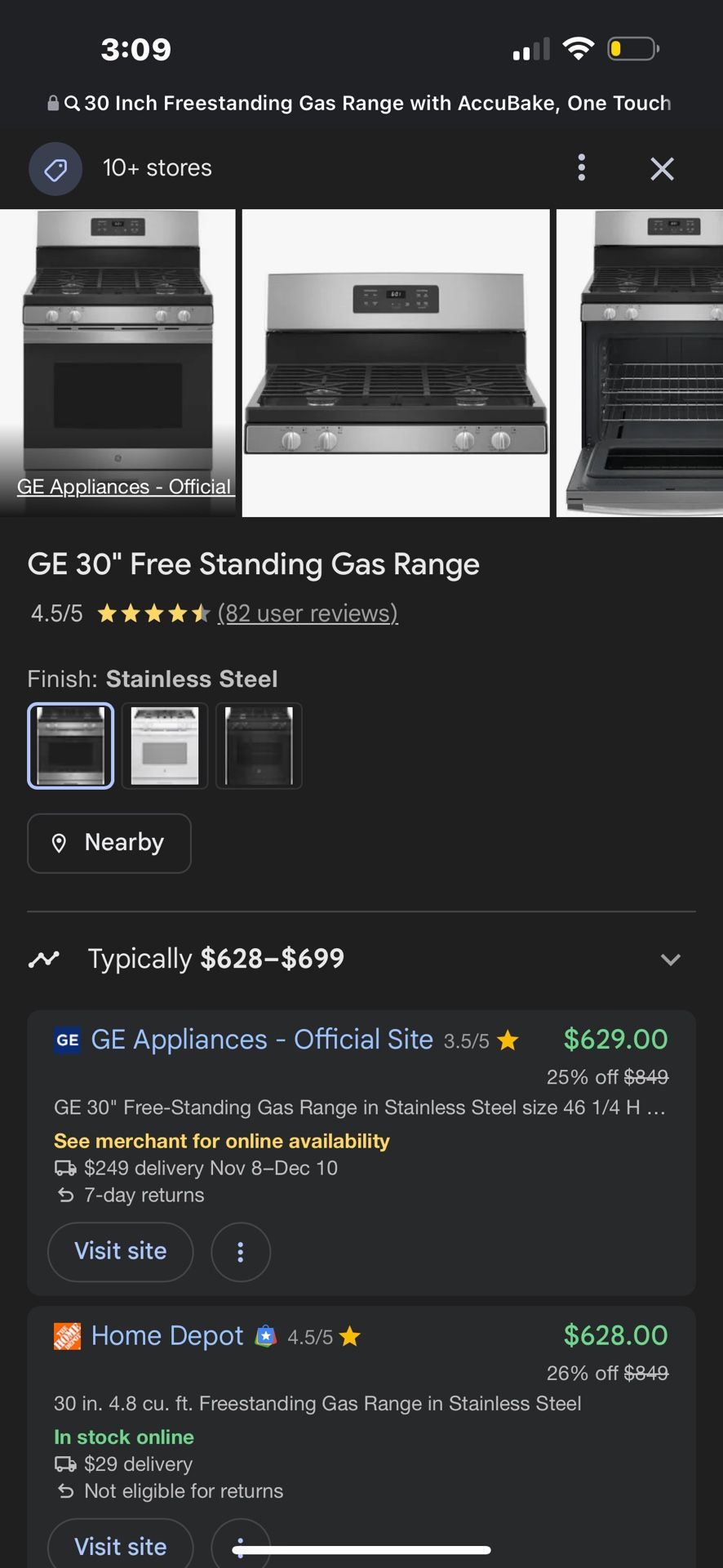 Used Stove