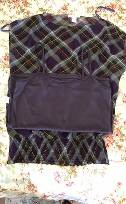 Charlotte Russe purple blouse L