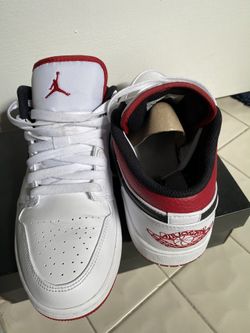 Jordan 1 Retro Low White GYM red -black