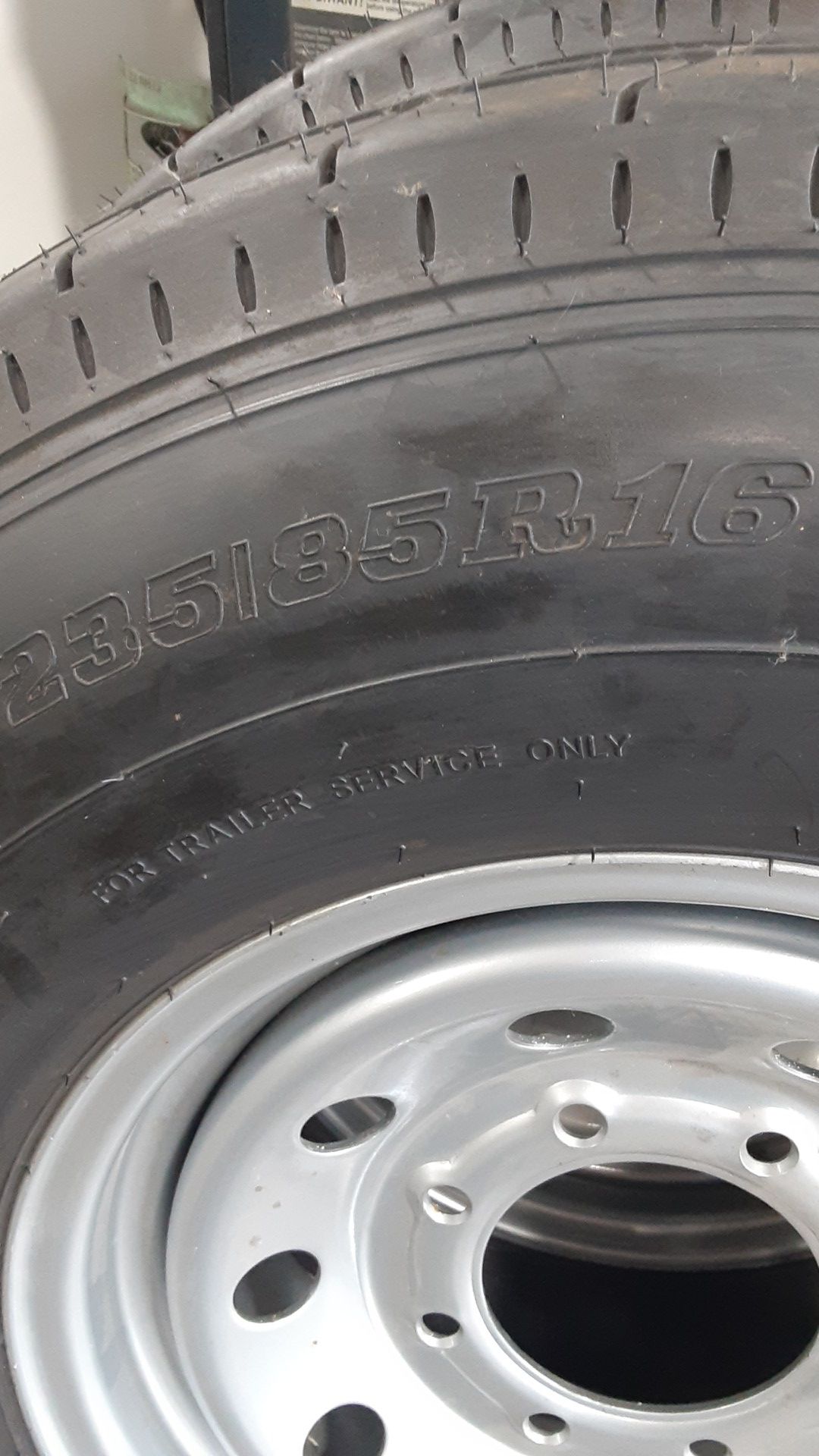 Two new trailer tires 235/85R16