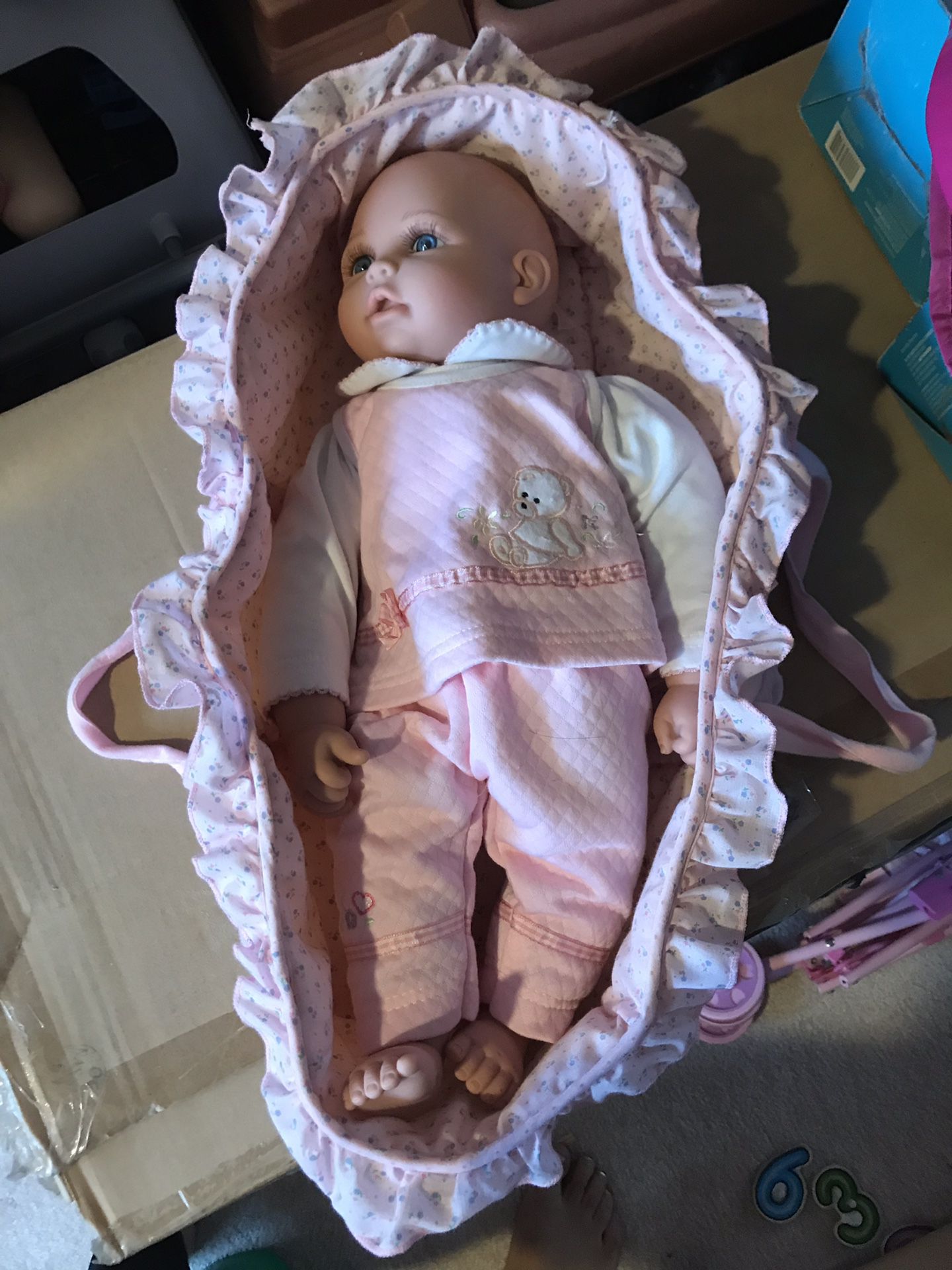 Baby doll with accessories like new