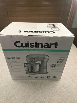 Cuisinart Precision Master 5.5 Qt Stand Mixer Model SM-50BC 500W Silver Chrome