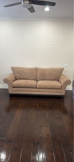 Moving!! Large beige couch for sale!