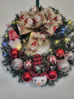 New Custom Lite  Gnome Wreath