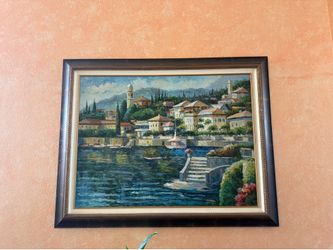 LARGE OIL PAINTING ON CANVAS