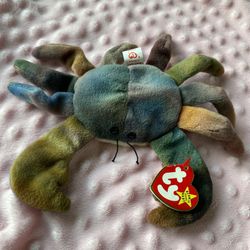RARE FIND‼️ TY Beanie Baby- Claude the Crab 1996