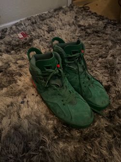 Air Jordan 6 Green Suede Sneakers