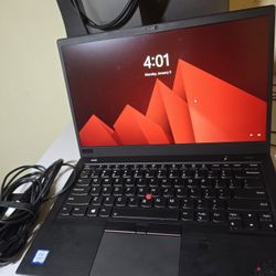 NEW 14 inch THINKPAD x1 carbon gen 6, w/charger, i5 8265u, 8gb ram, 256gb ssd Win11 + Office 365