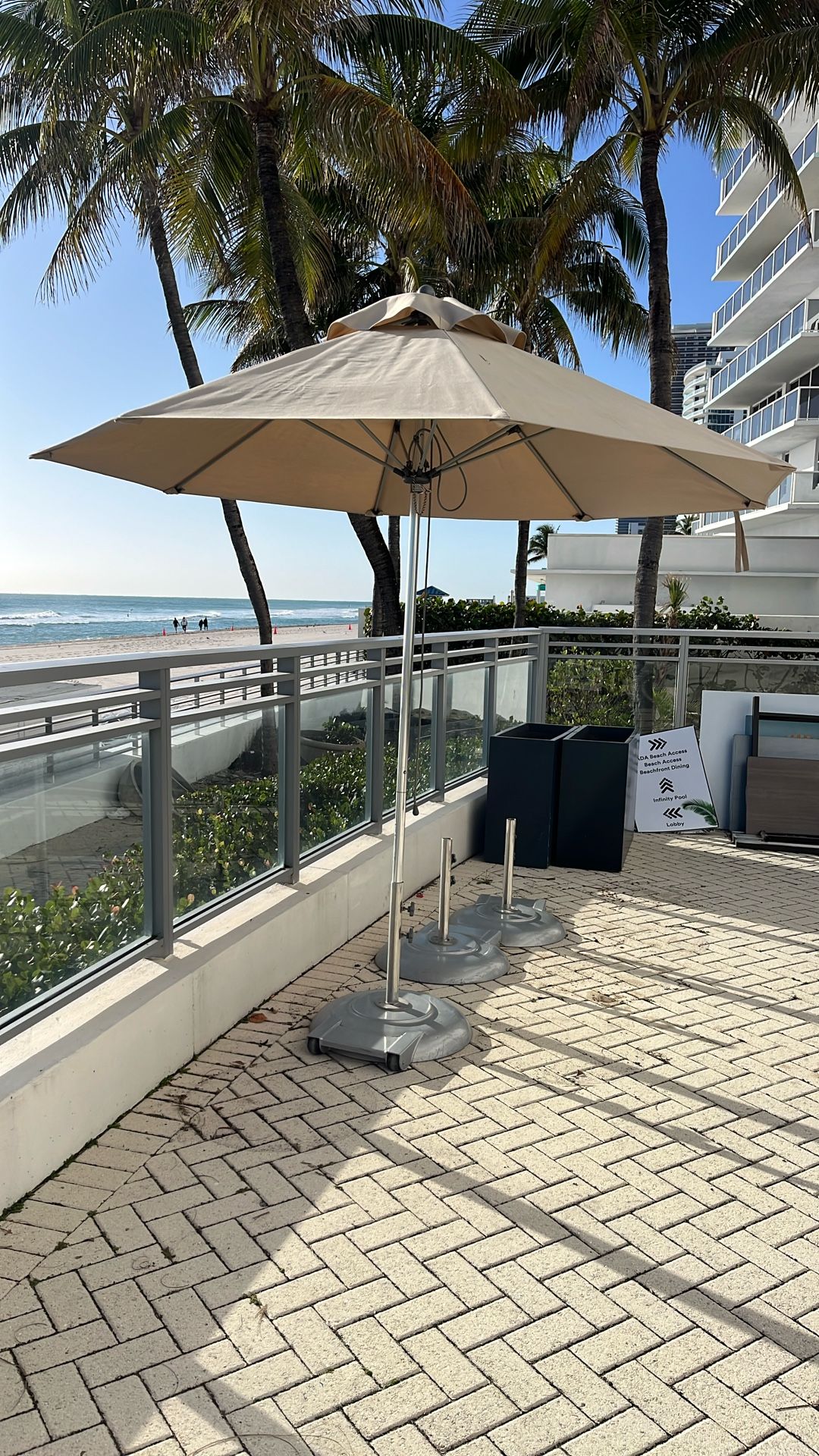 5 Umbrellas With Base