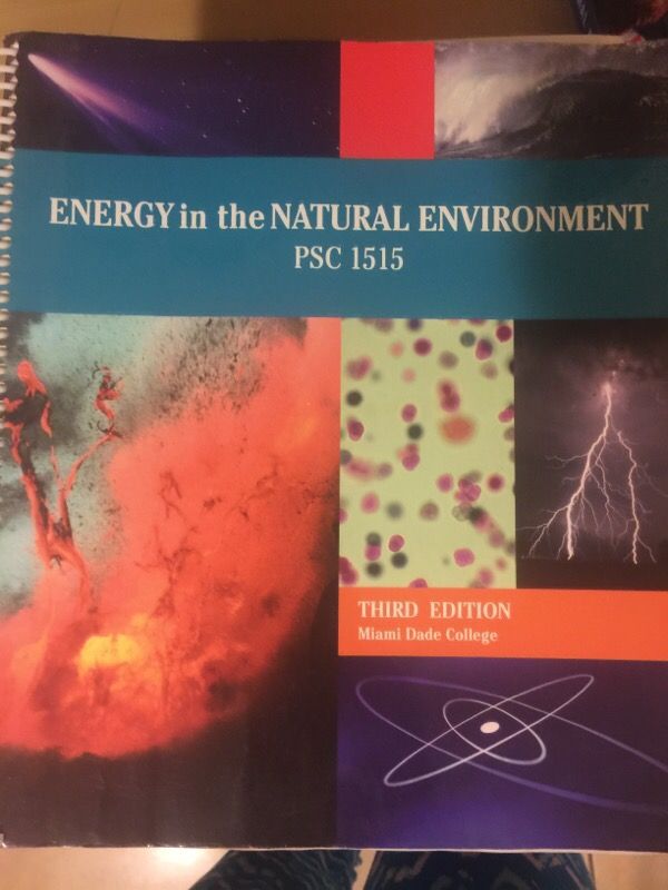 MDC PSC 1515 Energy in the Natural Environment 3rd edition