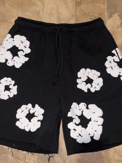 Denim Tears Cotton Wreath Sweat Shorts Black Size M
