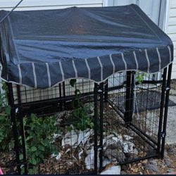 Fancy Doggy Kennel w/ Canopy  **REDUCED... priced to Sell**