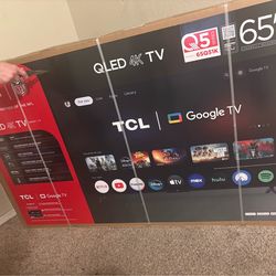 TCL 65” Q Series QLED 4K UHD HDR Smart Google tv 65Q51K