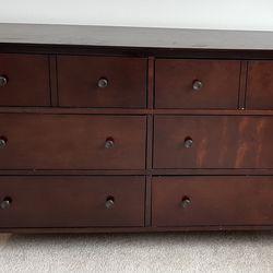 6-drawers wooden dresser