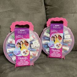 BRAND NEW DISNEY PRINCESS TRAVEL ART SET $5 EACH
