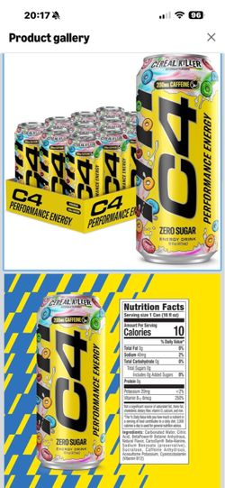 C4 Performance Energy Cereal Killer 12-Pack