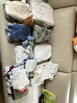 2 Boxes Baby All Clothing From Birth To 1 Year