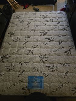 Bed frame with mattress