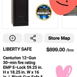 Liberty Centurion 12 Safe,New, Financing Available 