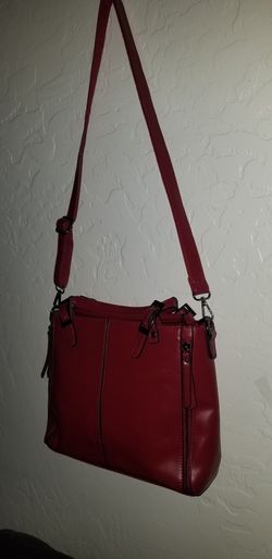 Beautiful Leather Look Crossbody Bag- Has Straps For A Handbag Too.