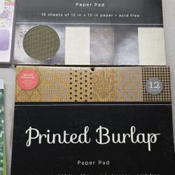 Set Of 2 Pinted Burlap