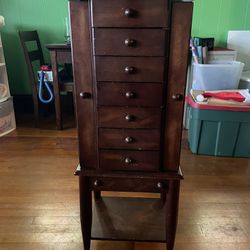 Standing Jewelry Cabinet / Armoire 