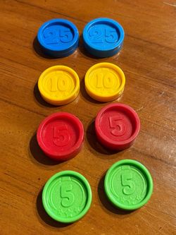 Fisher Price Cash Register Coins