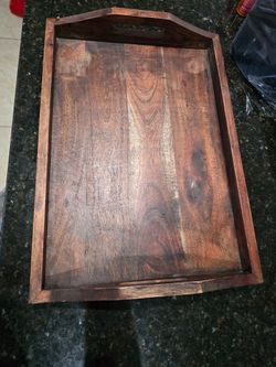 Wood tray