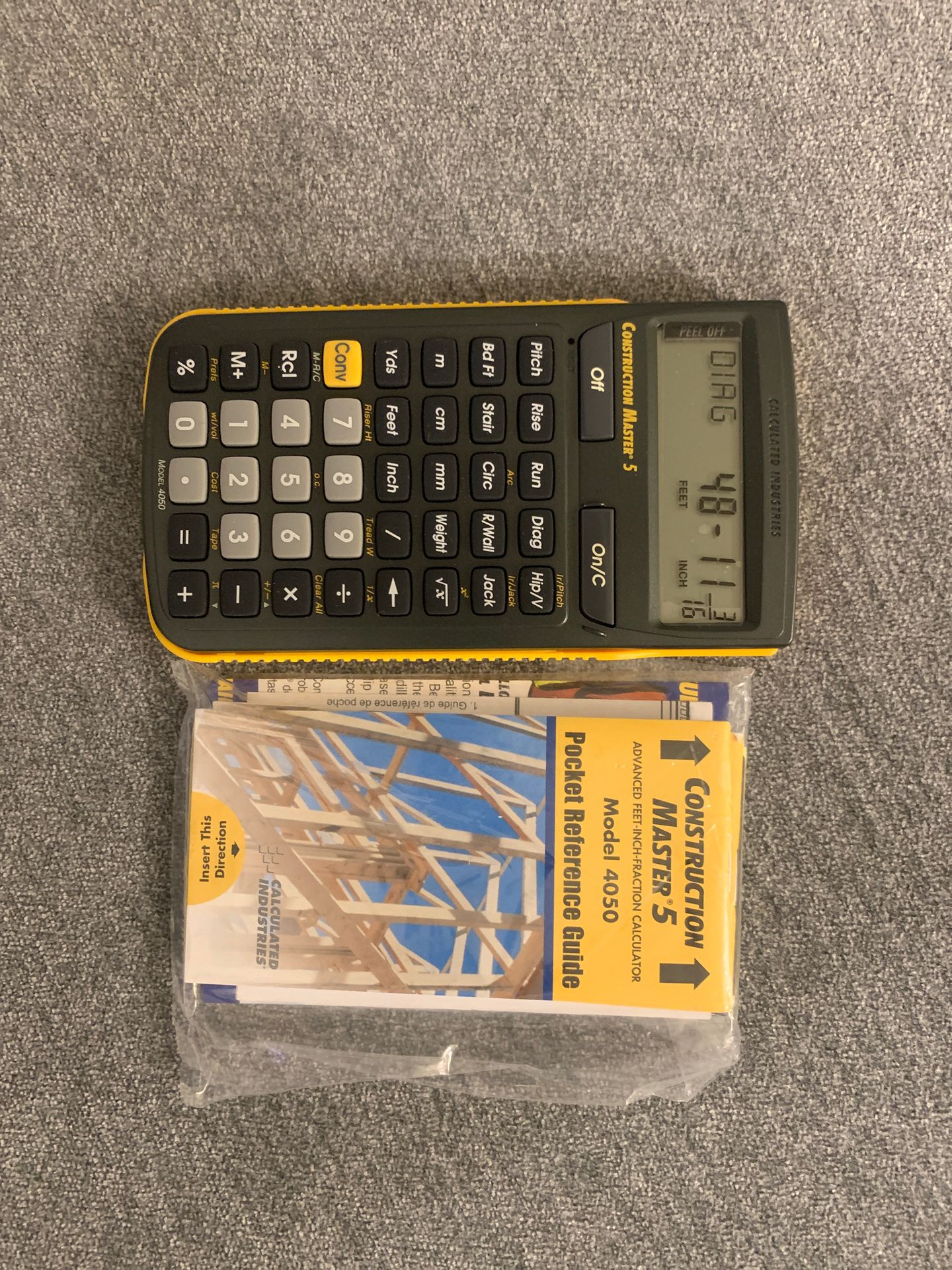 Construction Master 5 Model 4050 calculator