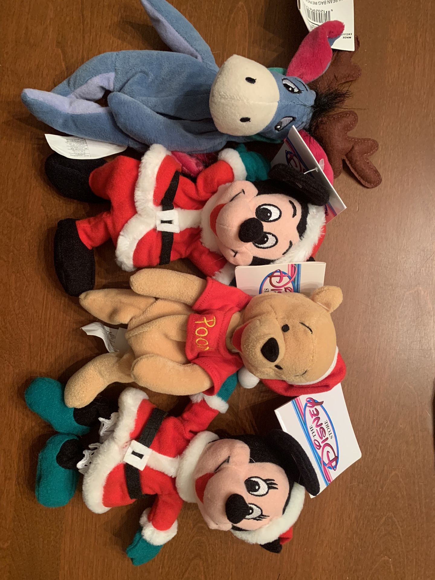 Disney Christmas Mini Bean Bags Set Of 4