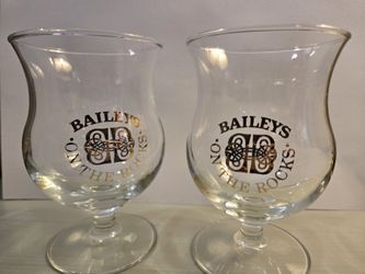 Pair of 2 Bailey's Irish Cream Glass