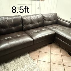 Leather Couch- L- shaped 
