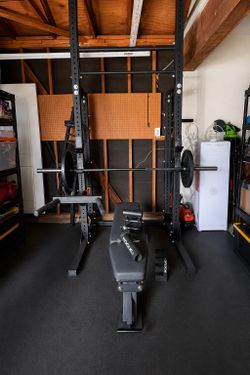 Rogue Monster Lite Squat & Half Rack Setup Bundle
