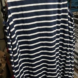 Blue And White  Dress