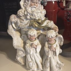 Vintage resin Santa Claus