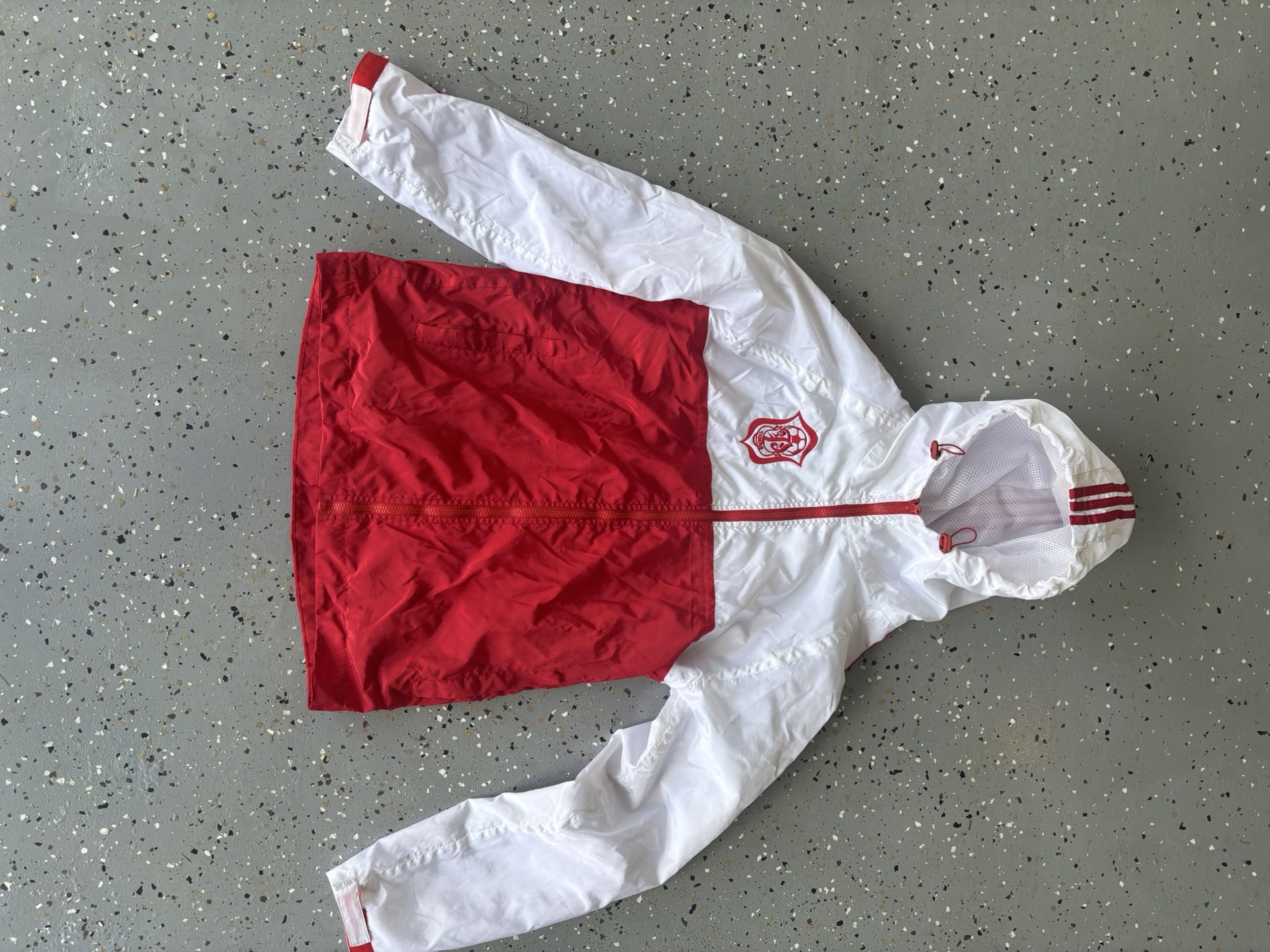 Red And White Jacket Adidas