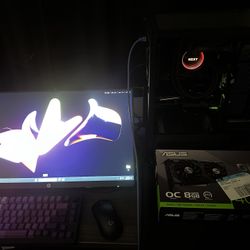 PC setup Mouse/KB/XL mousepad/144HZ monitor 
