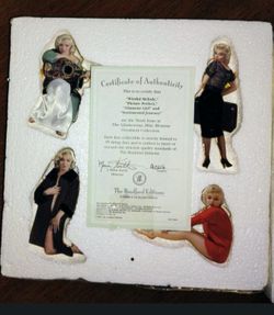 Marilyn Monroe Porcelain Ornaments 