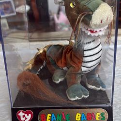Rare TY Beanie Baby case With Zodiac DRAGON 4322