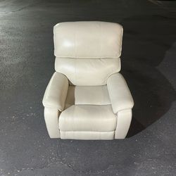 BarcaLounger Leather Recliner With Power Headrest