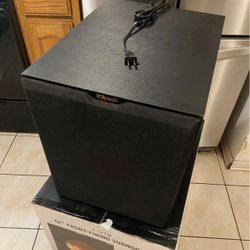Klipsch R-12SW 12” Subwoofer — 400W Digital Power, Deep Front-Firing Bass, Copper-Spun Driver