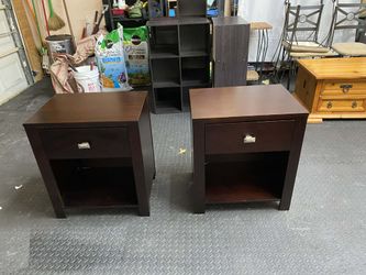 Wooden nightstands